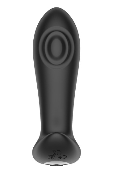 Черный массажер простаты с вибрацией, эффектом маятника и пультом ДУ Черный массажер простаты с вибрацией, эффектом маятника и пультом ДУ