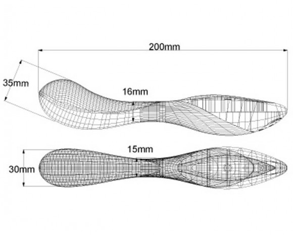 Вибратор ZINI RAN вишневого цвета с черным