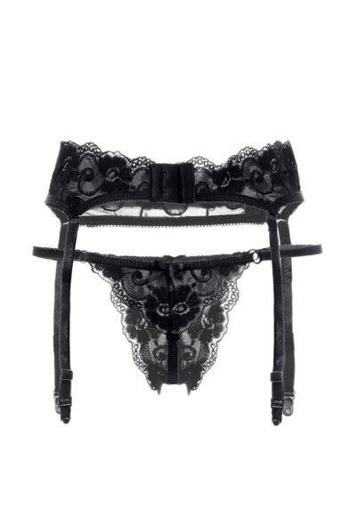 Кружевной пояс для чулок и трусики-стринги Tatyana Кружевной пояс для чулок и трусики-стринги Tatyana