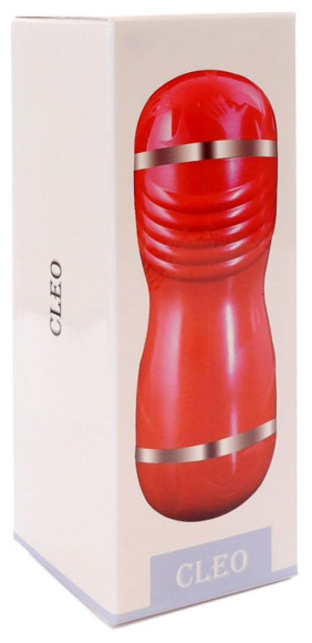 Двусторонний мастурбатор в колбе Cleo - вагина и ротик