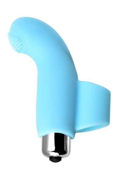 Голубая вибронасадка на палец JOS DANKO для точки G - 9,5 см. Голубая вибронасадка на палец JOS DANKO для точки G - 9,5 см.