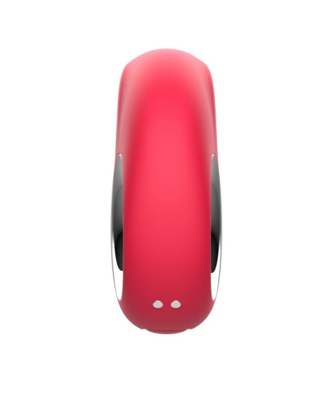 Красный клиторальный массажер с функцией постукивания