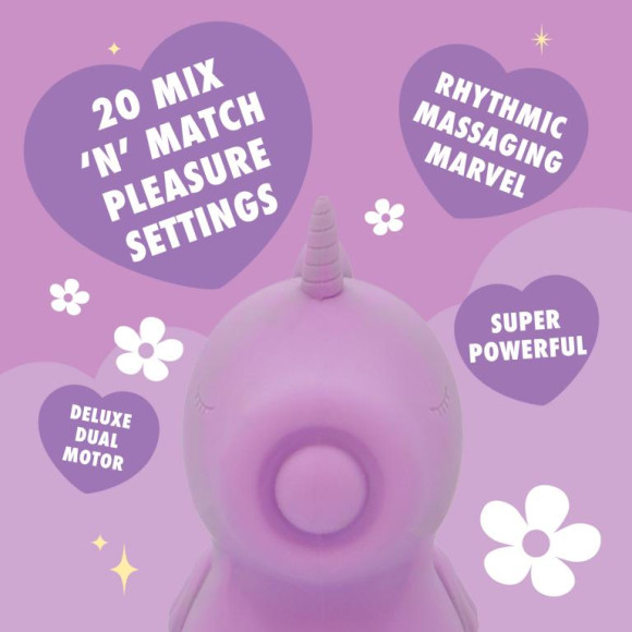 Фиолетовый клиторальный стимулятор Unihorn Karma Lilac с функцией пульсации Фиолетовый клиторальный стимулятор Unihorn Karma Lilac с функцией пульсации