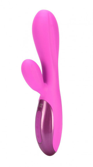 Розовый вибромассажер Excite 6x Rabbit Style со стимуляцией клитора - 17,8 см. Розовый вибромассажер Excite 6x Rabbit Style со стимуляцией клитора - 17,8 см.