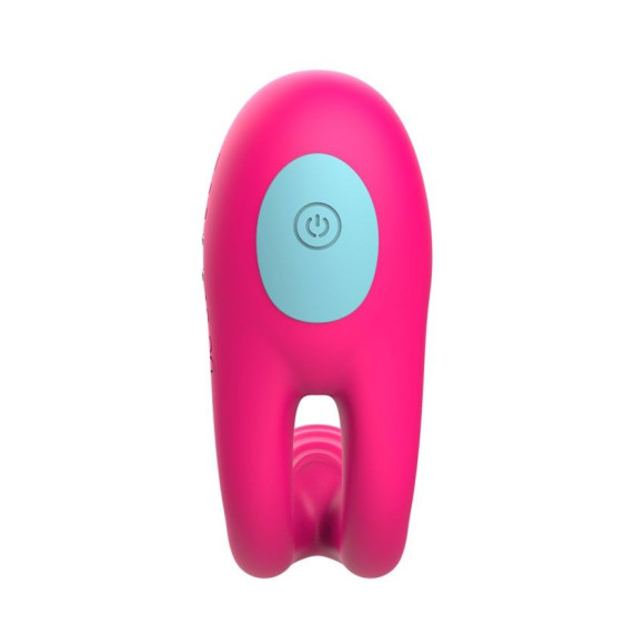 Розовое виброкольцо с пультом ДУ