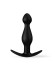 Черная силиконовая анальная втулка - 11,5 см.