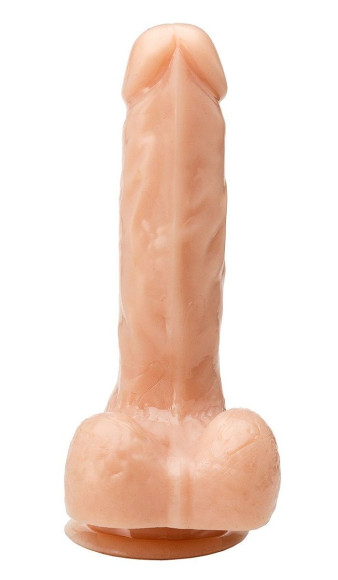 Телесный реалистичный фаллоимитатор - 18 см. Телесный реалистичный фаллоимитатор - 18 см.