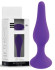 Фиолетовая анальная втулка Silcone Purple Plug Large - 12,5 см.