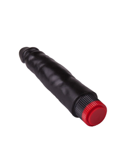 Реалистичный чёрный дилдо с вибрацией - 16,5 см. Реалистичный чёрный дилдо с вибрацией - 16,5 см.