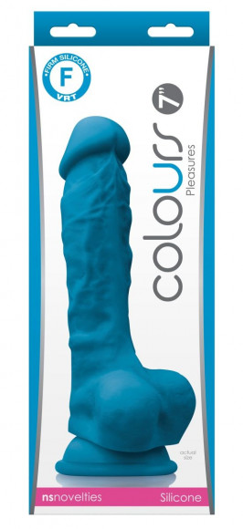 Голубой фаллоимитатор на присоске 7 Dildo - 22,3 см. Голубой фаллоимитатор на присоске 7 Dildo - 22,3 см.