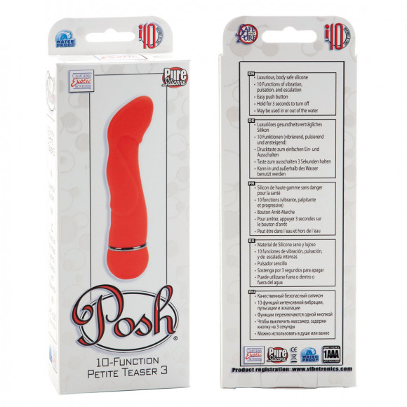 Оранжевый вибратор Posh 10-Function Petite Teaser 3 Оранжевый вибратор Posh 10-Function Petite Teaser 3