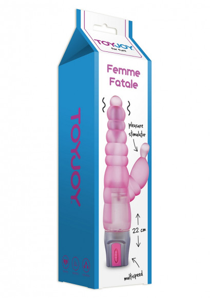 Розовый вибратор Hi-Tech Femme Fatale Pink - 22 см. Розовый вибратор Hi-Tech Femme Fatale Pink - 22 см.