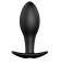Чёрная анальная пробка с пультом управления - 8,5 см. Чёрная анальная пробка с пультом управления - 8,5 см.