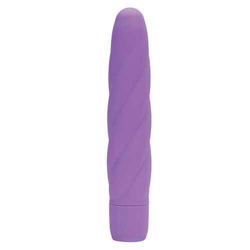 Фиолетовый вибратор со спиралевидным рельефом TWIRLY VIBE SILICONE - 19 см. Фиолетовый вибратор со спиралевидным рельефом TWIRLY VIBE SILICONE - 19 см.
