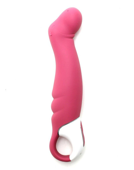 Вибратор Satisfyer Petting Hippo с загнутым кончиком - 22,9 см. Вибратор Satisfyer Petting Hippo с загнутым кончиком - 22,9 см.