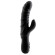 Черный вибратор-кролик с ребрышками Triton - 23 см. Черный вибратор-кролик с ребрышками Triton - 23 см.
