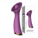 Фиолетовый клиторальный вибростимулятор с подогревом Morning Glory - 15 см.