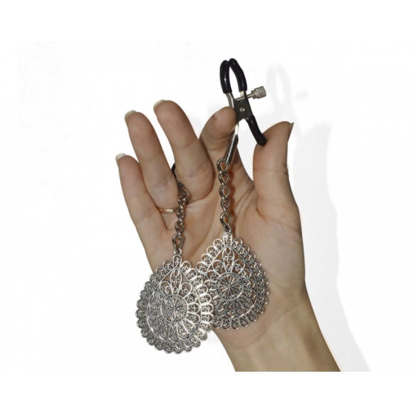 Зажимы на соски с декоративными подвесками  Восток 