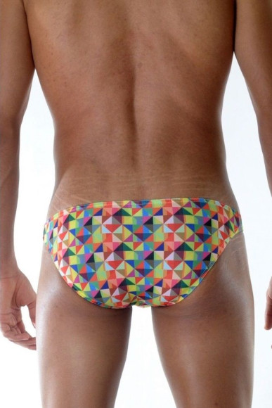 Яркие трусы-слипы с цветным геометрическим узором Яркие трусы-слипы с цветным геометрическим узором