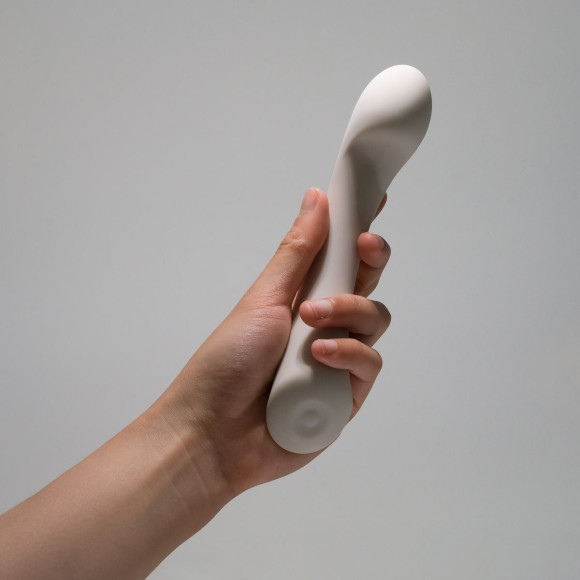 Серый вибростимулятор точки G Mirage - 17,8 см. Серый вибростимулятор точки G Mirage - 17,8 см.