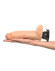 Вибратор телесного цвета с мошонкой Real Feel Deluxe №5 - 24,4 см.