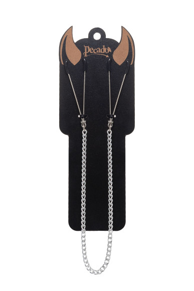 Зажимы на соски «Вилки» на цепочке