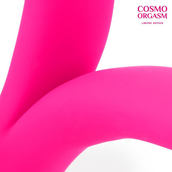 Ярко-розовый перезаряжаемый сплит-вибратор - 22 см. Ярко-розовый перезаряжаемый сплит-вибратор - 22 см.