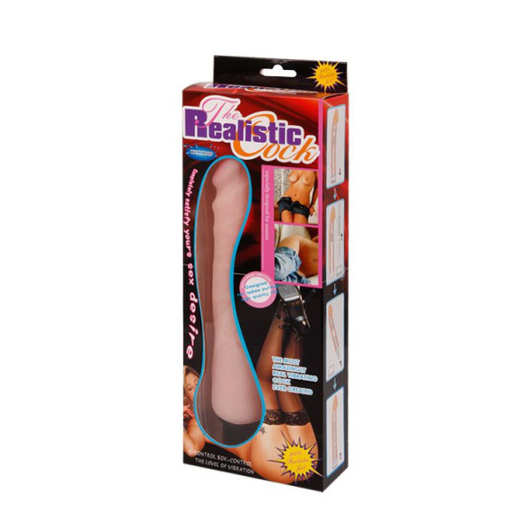 Телесный вибратор фаллической формы - 26 см. Телесный вибратор фаллической формы - 26 см.