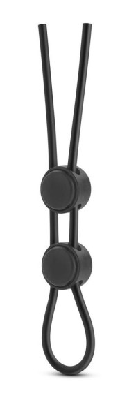 Черное двойное эрекционное лассо Silicone Double Loop Cock Ring Черное двойное эрекционное лассо Silicone Double Loop Cock Ring