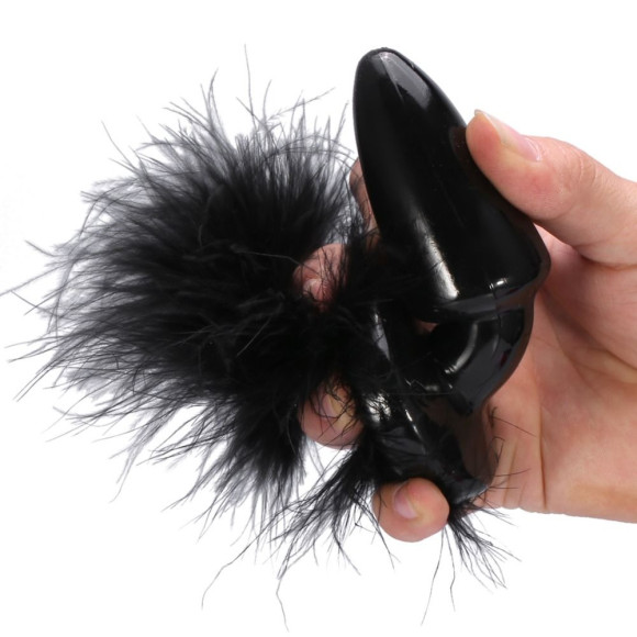 Пробка с хвостиком Black Bunny - 11 см. Пробка с хвостиком Black Bunny - 11 см.