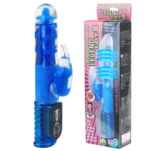 Синий хай-тек вибромассажёр Love Stroker Blue - 24,5 см. Синий хай-тек вибромассажёр Love Stroker Blue - 24,5 см.