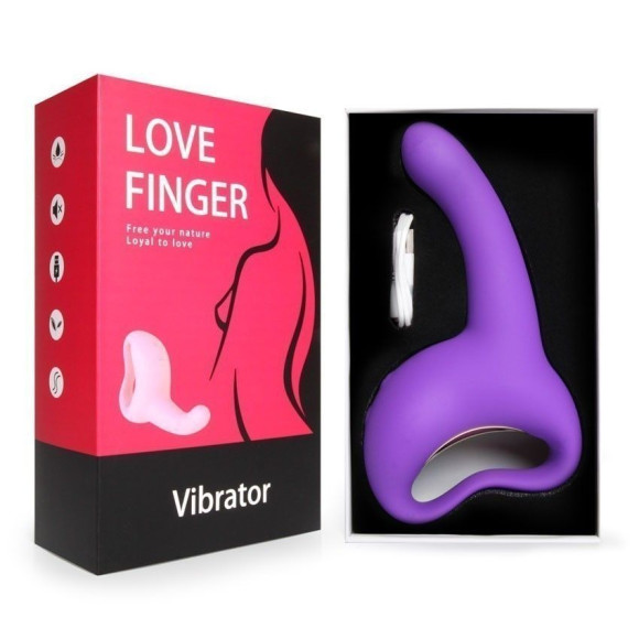 Фиолетовый вибратор для G-стимуляции Фиолетовый вибратор для G-стимуляции