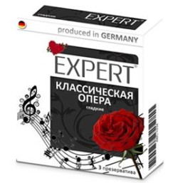 Гладкие презервативы Expert Классическая опера - 3 шт. Гладкие презервативы Expert Классическая опера - 3 шт.