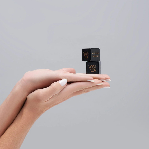 Черные игровые кубики для пар YESforLOV Черные игровые кубики для пар YESforLOV