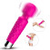 Ярко-розовый wand-вибратор с рельефной ручкой - 20 см. Ярко-розовый wand-вибратор с рельефной ручкой - 20 см.