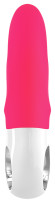 Ярко-розовый вибратор с клиторальным отростком MiSS Bi - 17 см. Ярко-розовый вибратор с клиторальным отростком MiSS Bi - 17 см.