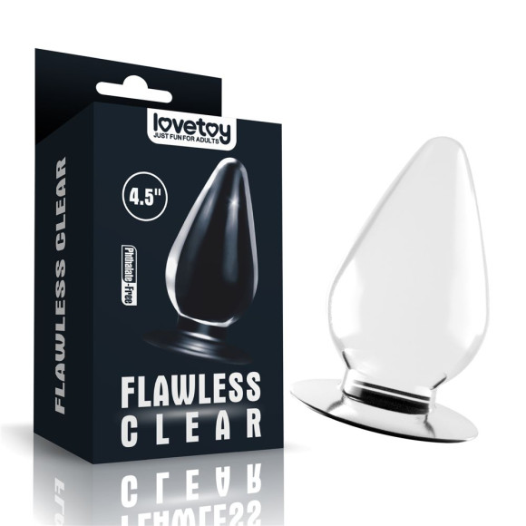 Прозрачная анальная пробка Flawless Clear Anal Plug - 11,5 см. Прозрачная анальная пробка Flawless Clear Anal Plug - 11,5 см.