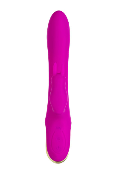 Лиловый тройной вибратор Trinny - 21,5 см. Лиловый тройной вибратор Trinny - 21,5 см.