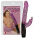 Тонкий фиолетовый вибратор Temptation Rabbit - 15 см.