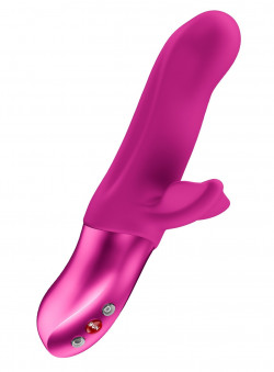 Лиловый вибратор-пульсатор Bi Stronic Fusion - 21,9 см. Лиловый вибратор-пульсатор Bi Stronic Fusion - 21,9 см.