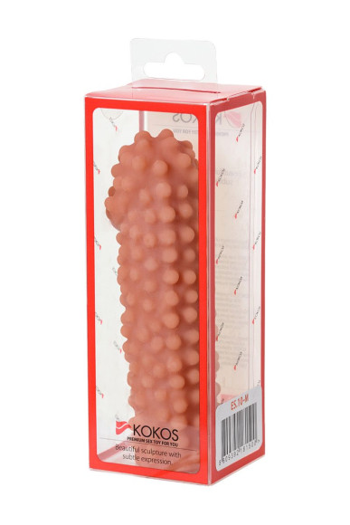 Телесная насадка на фаллос с бугорками Extreme Sleeve 010 M-size - 14 см. Телесная насадка на фаллос с бугорками Extreme Sleeve 010 M-size - 14 см.