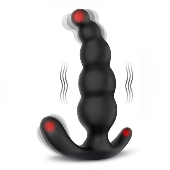 Черный анальный вибромассажер Dipper-RCT - 14,8 см. Черный анальный вибромассажер Dipper-RCT - 14,8 см.