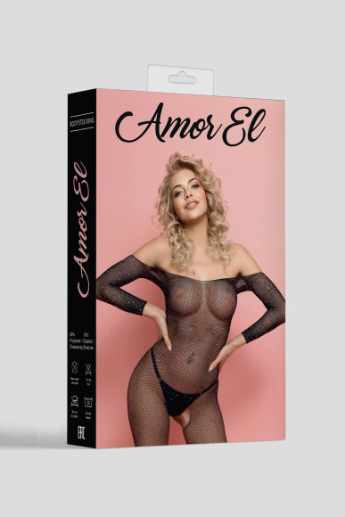 Боди-комбинезон с рукавами 3/4 и открытым доступом Боди-комбинезон с рукавами 3/4 и открытым доступом