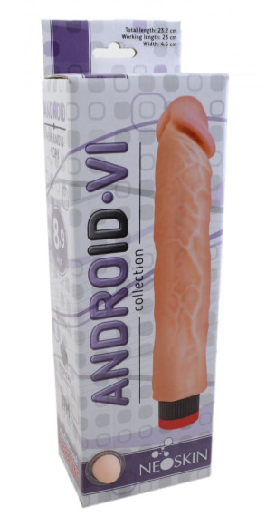 Вибратор-реалистик без мошонки ANDROID VI - 23,2 см. Вибратор-реалистик без мошонки ANDROID VI - 23,2 см.