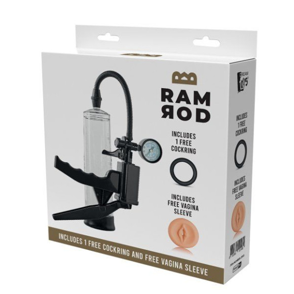 Прозрачная вакуумная помпа с манометром Deluxe Pistol Penis Pump Прозрачная вакуумная помпа с манометром Deluxe Pistol Penis Pump