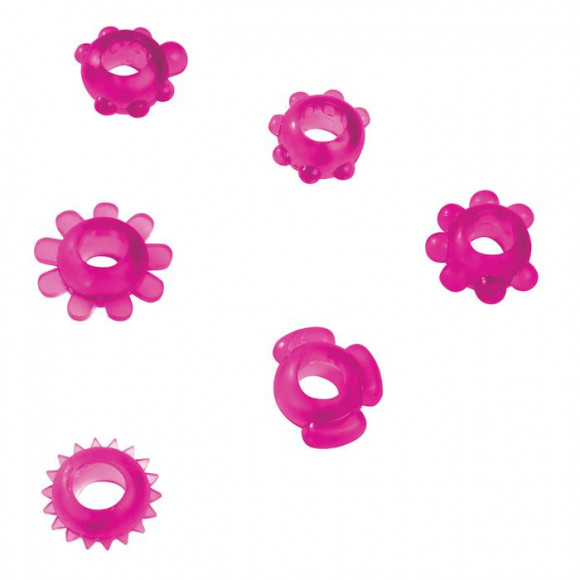 Набор из шести эрекционных колец Joy Rings Purple Passion Набор из шести эрекционных колец Joy Rings Purple Passion