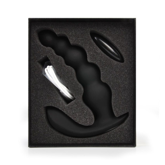 Черная анальная виброёлочка Anal Bead Vibrator с пультом ДУ Черная анальная виброёлочка Anal Bead Vibrator с пультом ДУ