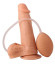 Фаллоимитатор-реалистик с грушей для имитации эякуляции - 16,5 см. Фаллоимитатор-реалистик с грушей для имитации эякуляции - 16,5 см.