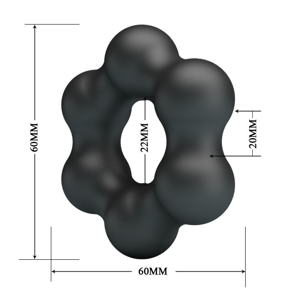 Черное эрекционное кольцо Clauzell Черное эрекционное кольцо Clauzell