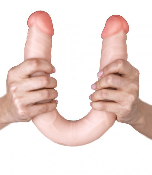 Двусторонний фаллос из неоскина - 48 см. Двусторонний фаллос из неоскина - 48 см.